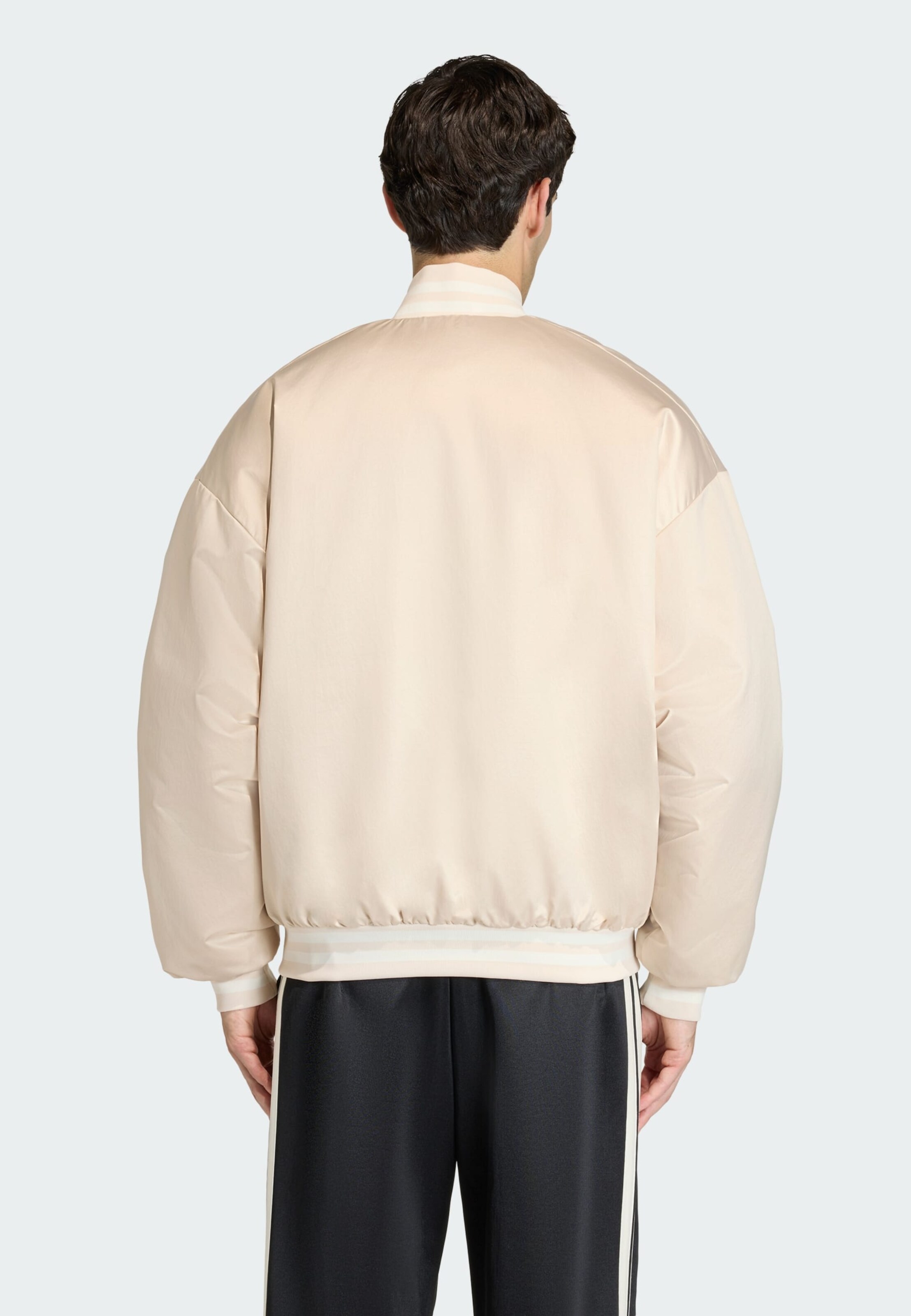 Adidas Sportswear Спортивная куртка 'Stadium' в цвете Ecru — фото 3