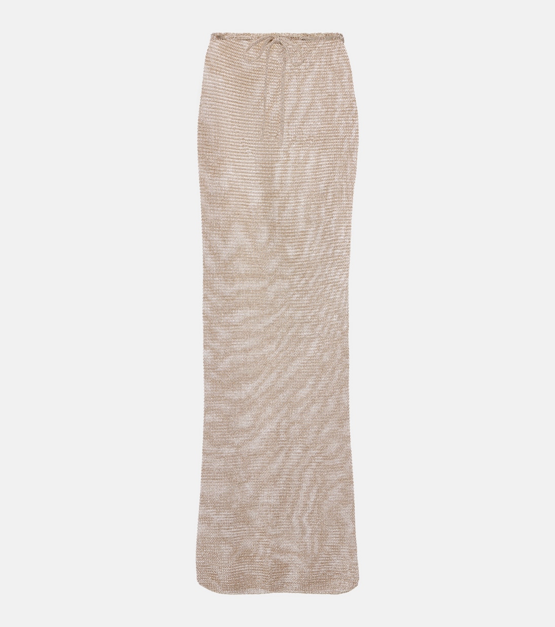 

Юбка макси из трикотажной ткани ламе Bananhot, золотой