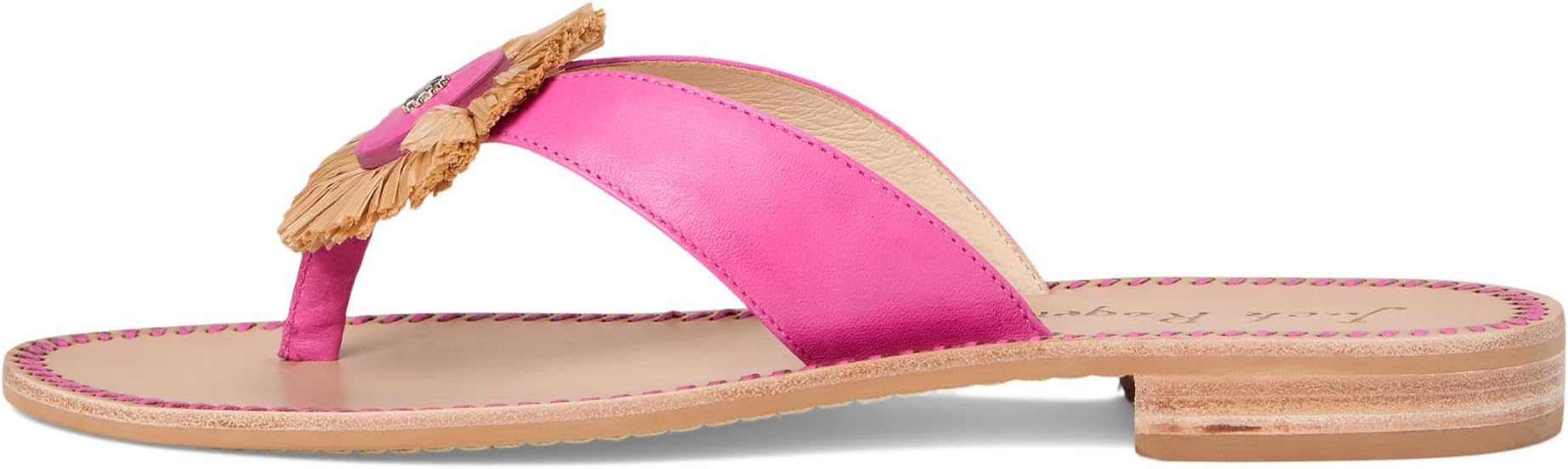 Сандалии Jack Rogers Cay Thong Sandal, цвет Fucshia Pink/Natural — фото 4