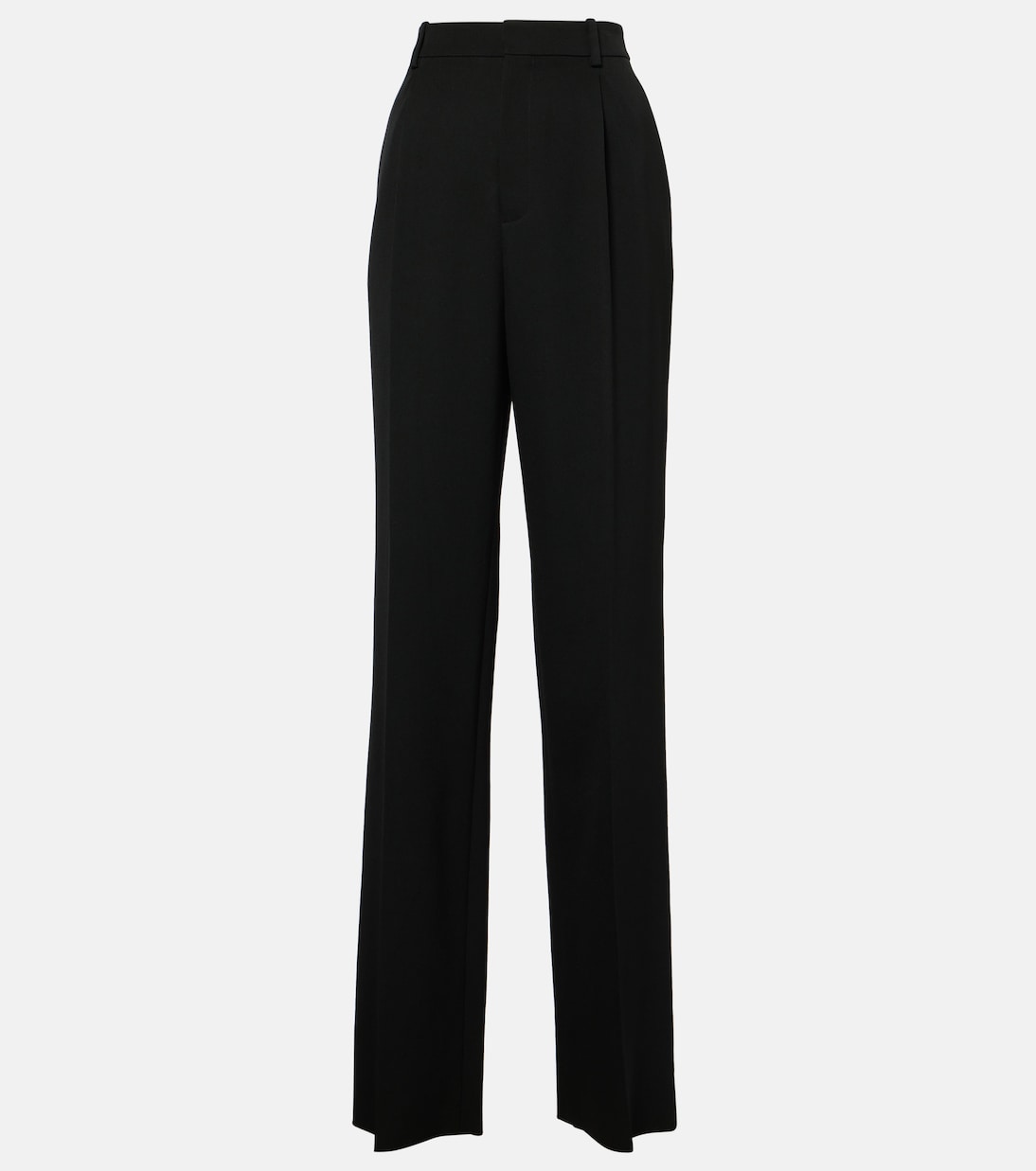 

Шерстяные брюки смокинг Saint Laurent, нуар
