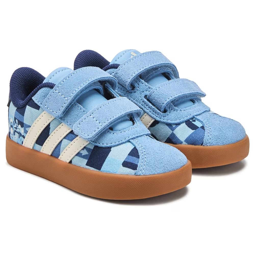 

Детские кроссовки Disney Mickey VL Court 3.0 от Adidas для малышей, blue/gum mickey mouse