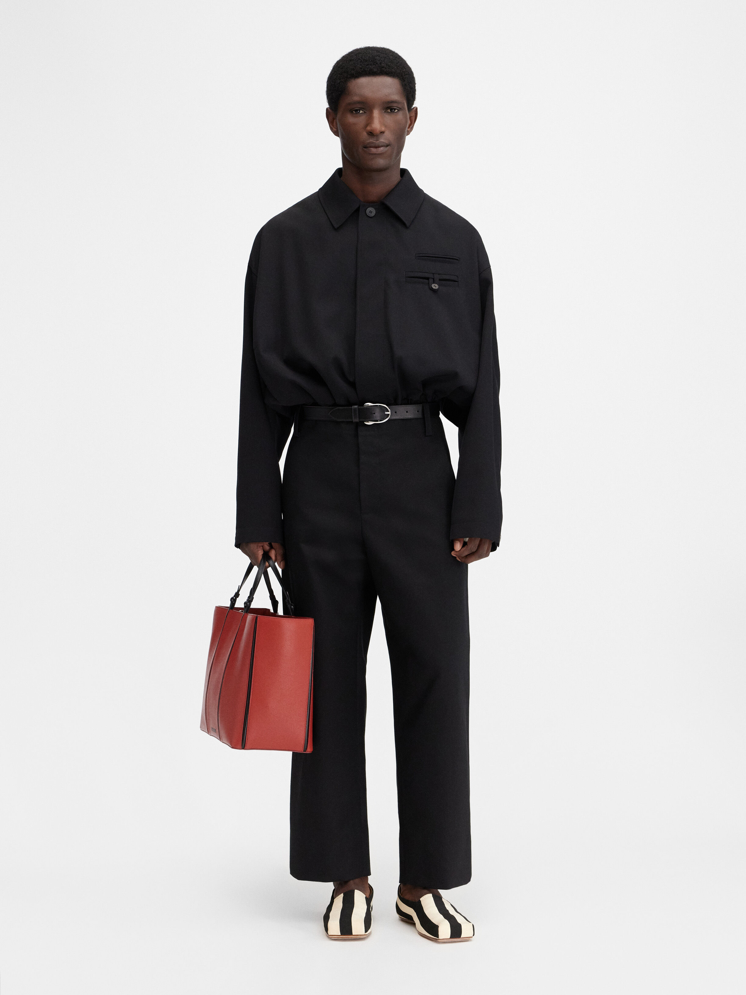 

Укороченные прямые брюки JACQUEMUS The Marino pants, черный