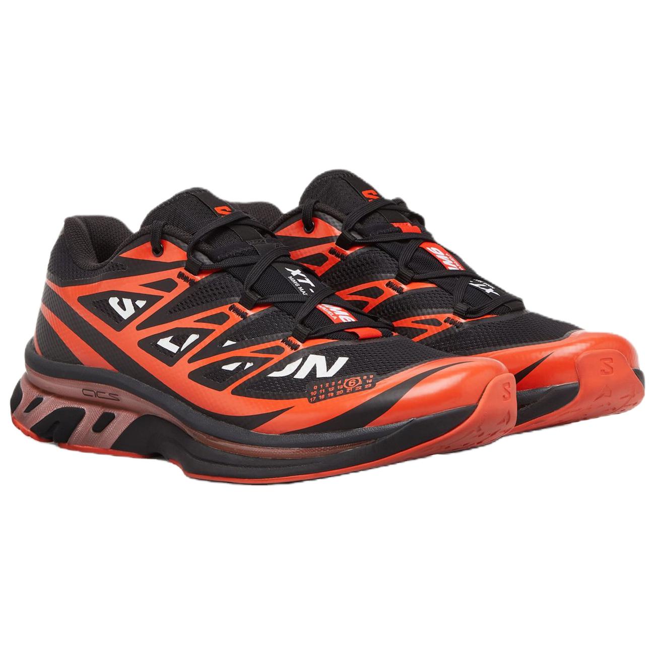 Mm6 Maison Margiela Мужские низкие повседневные кроссовки SALOMON Collaboration XT из текстиля и коровьей кожи, черный — фото 4