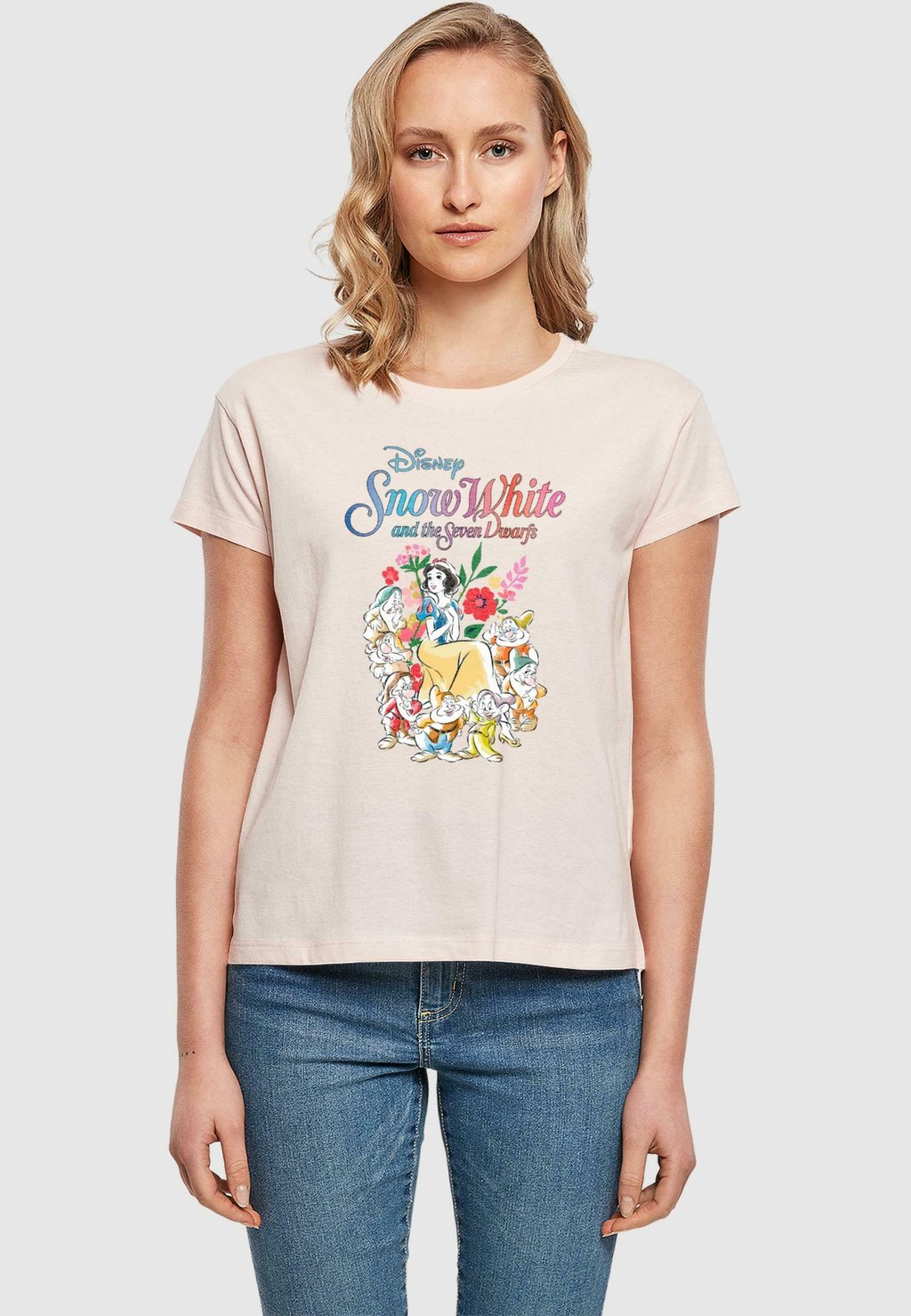

Футболка с принтом SEVEN DWARFS BOX TEE ABSOLUTE CULT, розовый