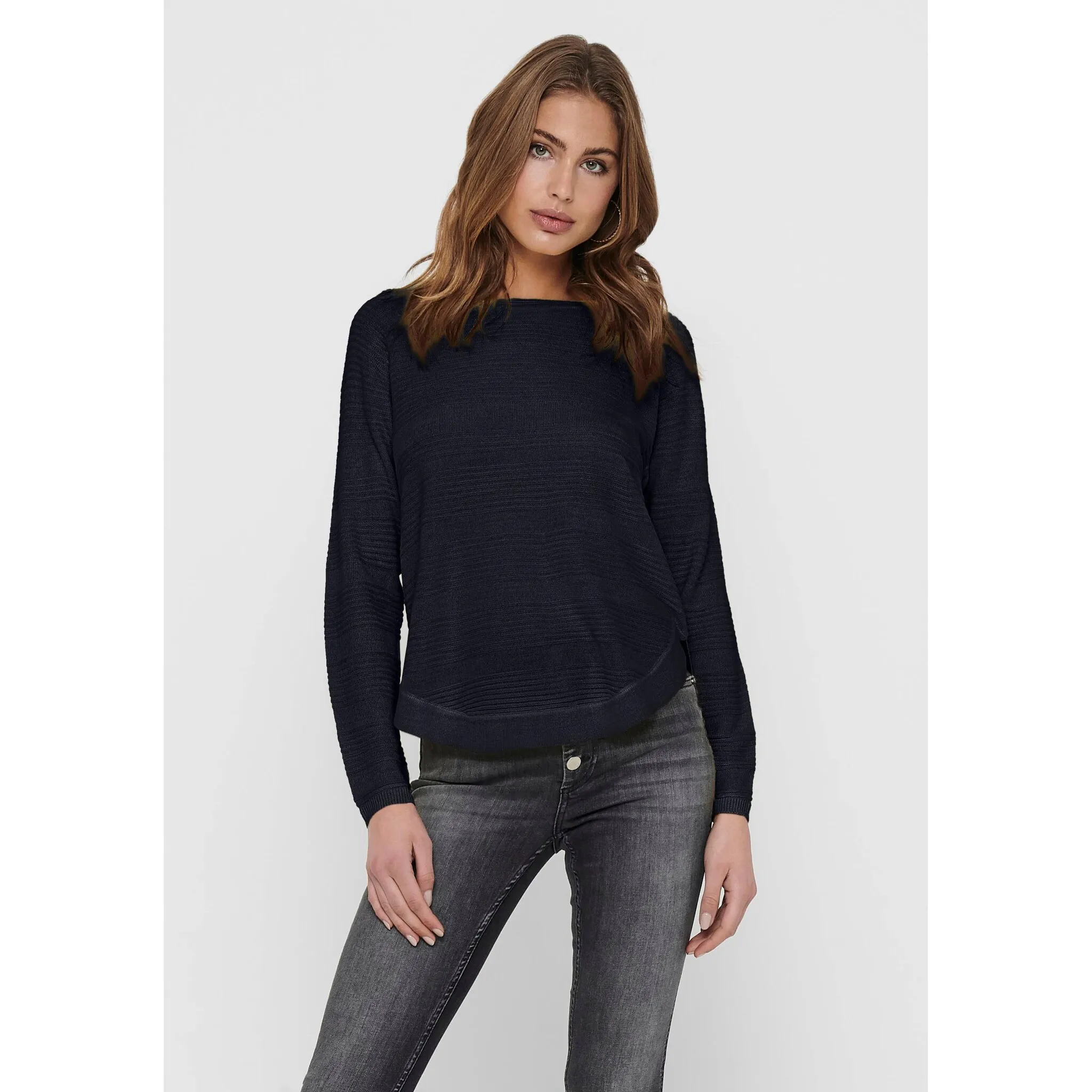 

Only свитер с круглым вырезом "ONLCAVIAR L/S PULLOVER KNT", цвет Night Sky