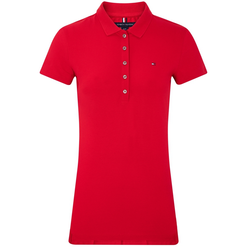 

Поло для женщин burgundy Tommy Hilfiger, красный