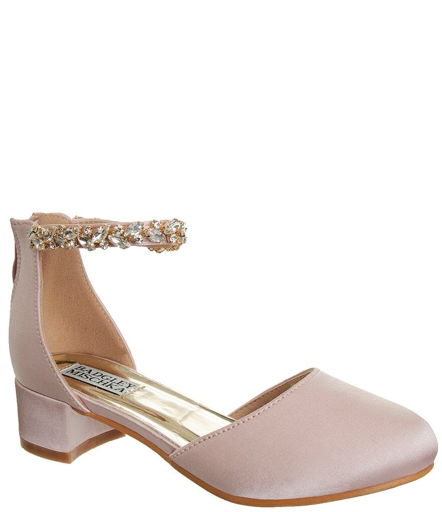 

Атласные туфли Badgley Mischka для девочек Felicia (Молодежь), розовый