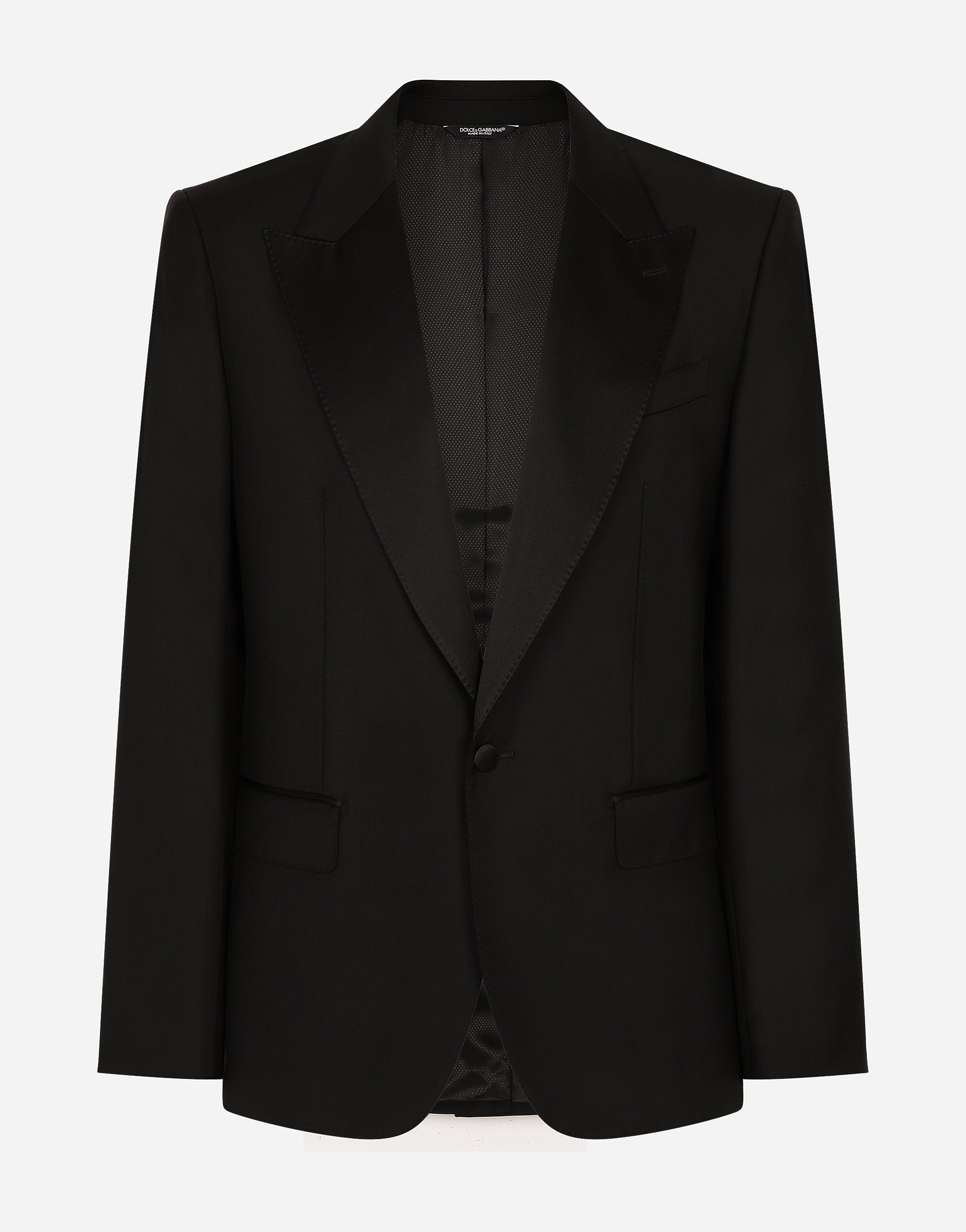 

Однобортный фланелевый пиджак кроя taormina Dolce & Gabbana, черный