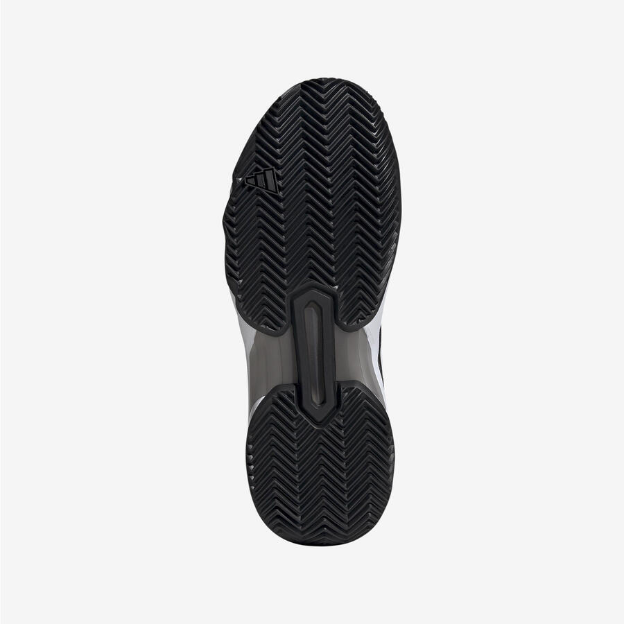 Мужские теннисные кроссовки для грунтовых кортов - ADIDAS Courtjam Control 3 чёрно-белые — фото 3