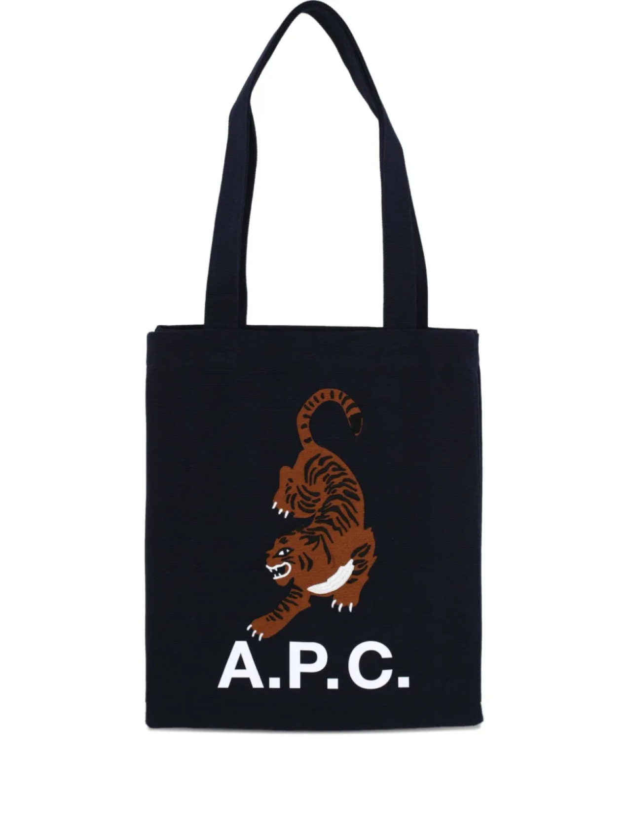 

Сумка-тоут из хлопка A.P.C., синий