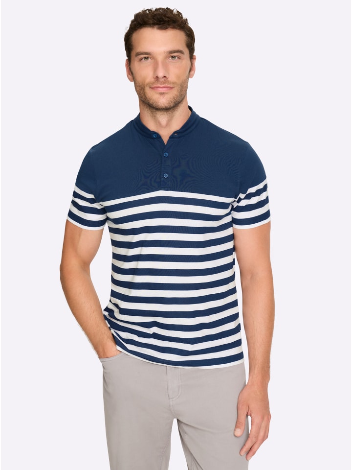 

Рубашка с короткими рукавами в темно-синюю и белую полоску WITT WEIDEN