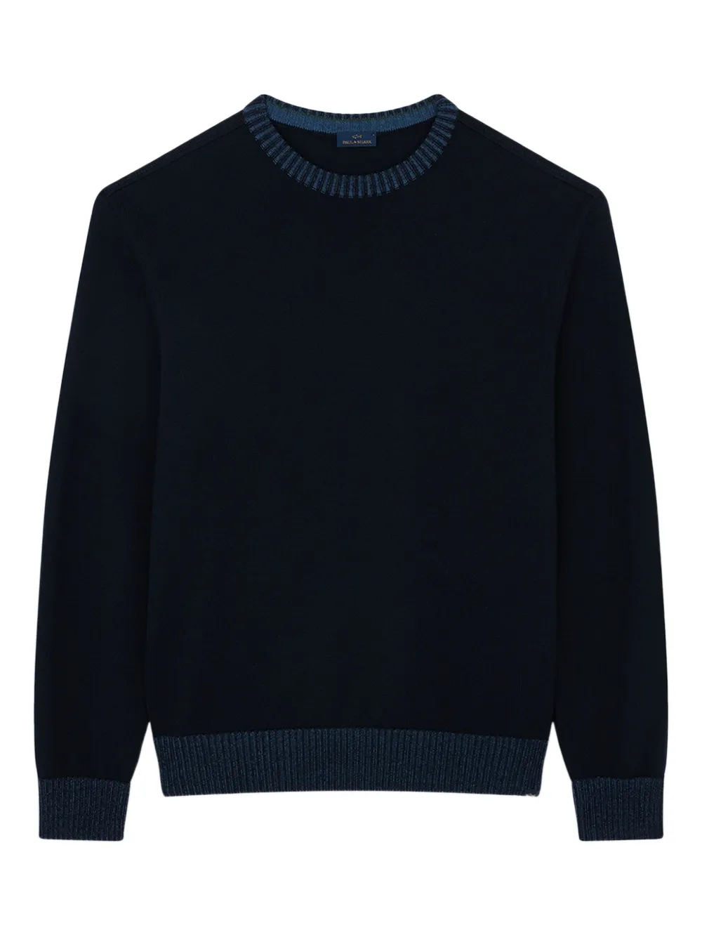 

Шерстяной свитер с округлым вырезом Paul & Shark, синий