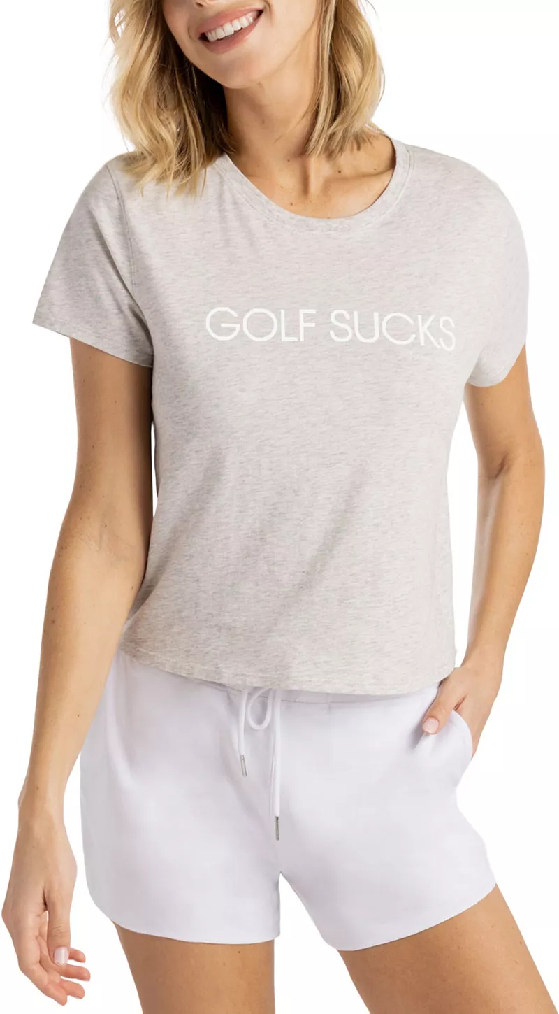 

Женская футболка TravisMathew Ten for Ten, цвет Heather Light Grey