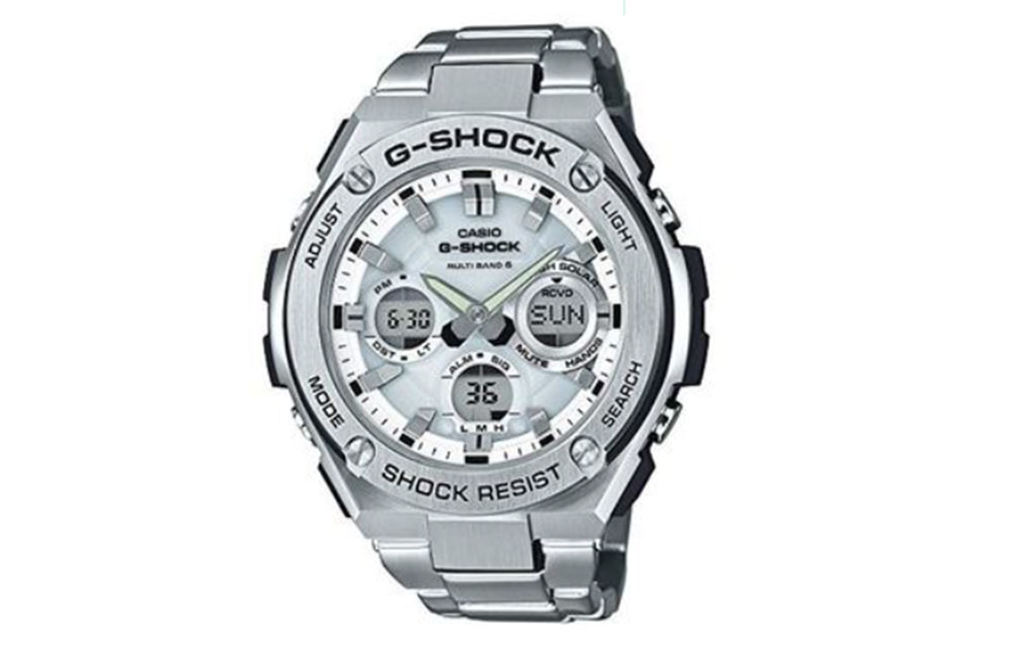 

CASIO Часы Men G-STEEL Series Silver Watch GST-W110D-7A, Silver Dial