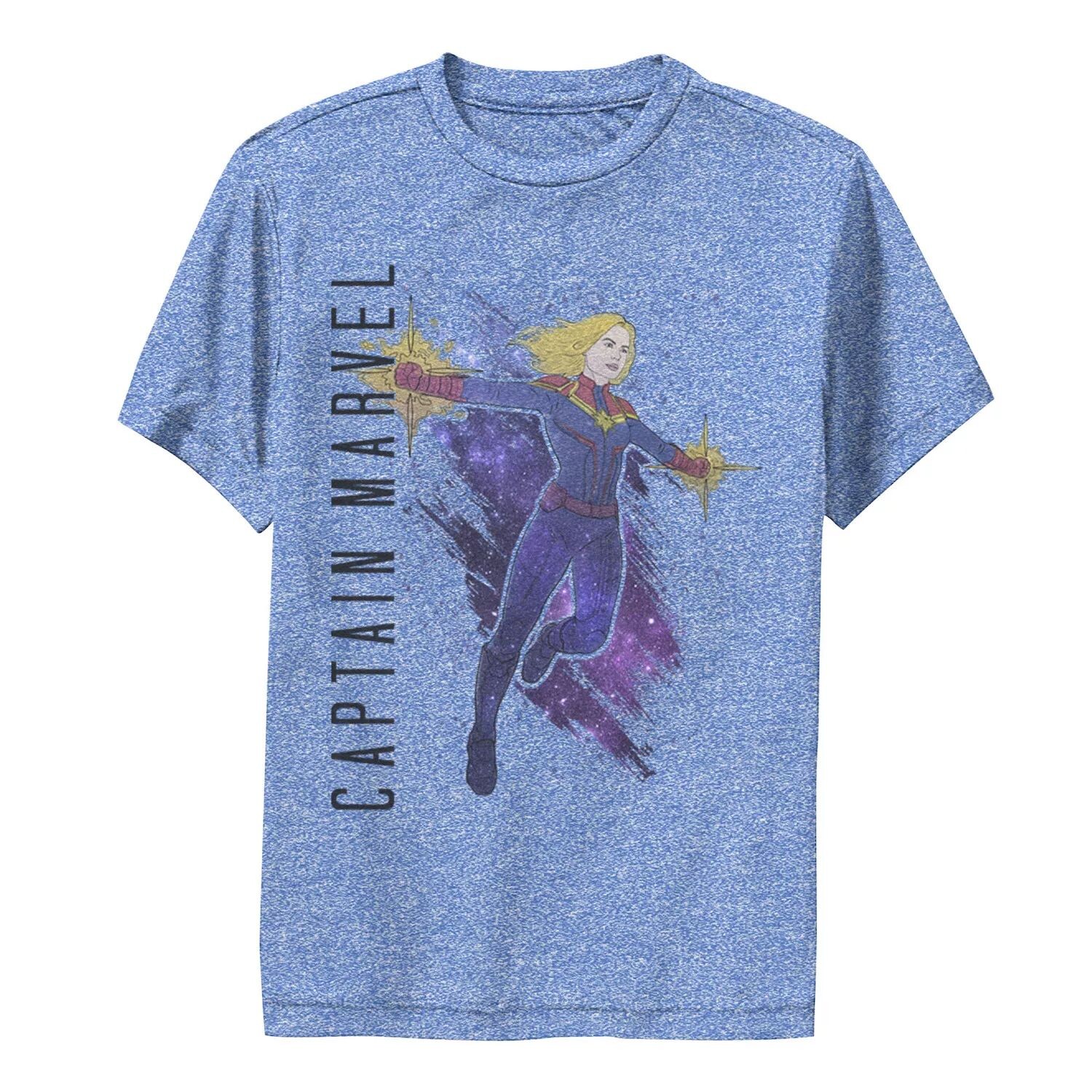 

Футболка с графикой «Marvel Avengers Endgame» для мальчиков 8–20 лет «Капитан Марвел Галактика Paint Performance» Marvel
