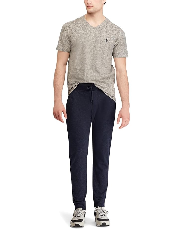 Футболка Polo Ralph Lauren Classic Fit V-Neck, цвет Dark Vintage Heather — фото 3