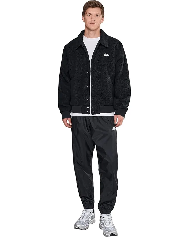 Куртка Nike Club Sherpa Coaches Jacket, Black/White — фото 2