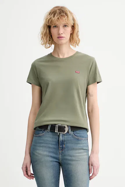 Футболка хлопковая PERFECT Levi's, зеленый