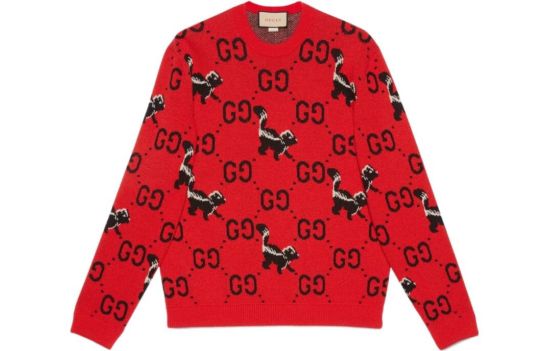 

Свитер мужской красный Gucci, красный