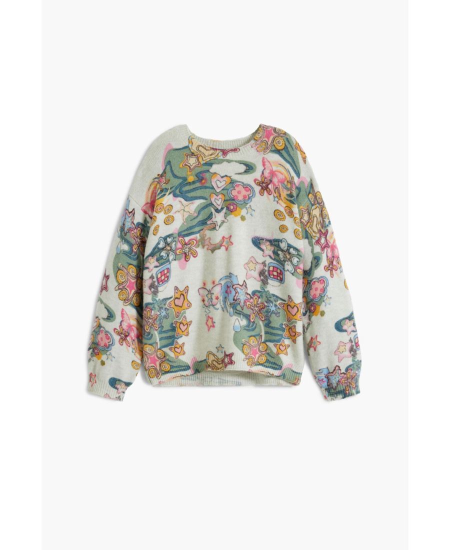 

Детский свитер с узором Desigual, Gray