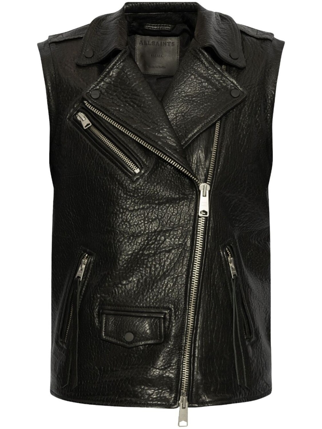 

Байкерский жилет AllSaints Billie, черный