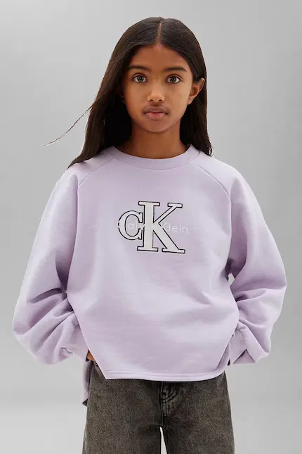 Толстовка Calvin Klein Jeans, фиолетовая — фото 4