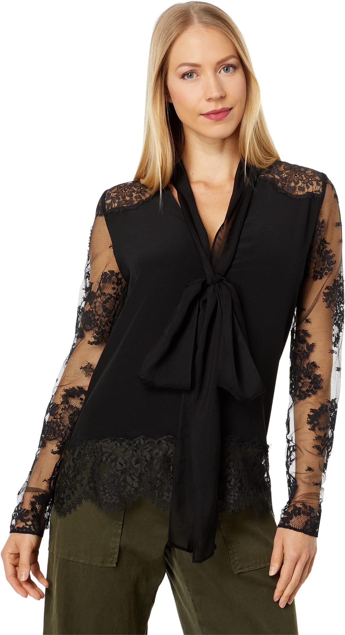 

Топ Faith Connexion Lace Laval Top, черный
