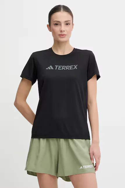 Футболка спортивная с коротким рукавом TERREX Adidas, черный