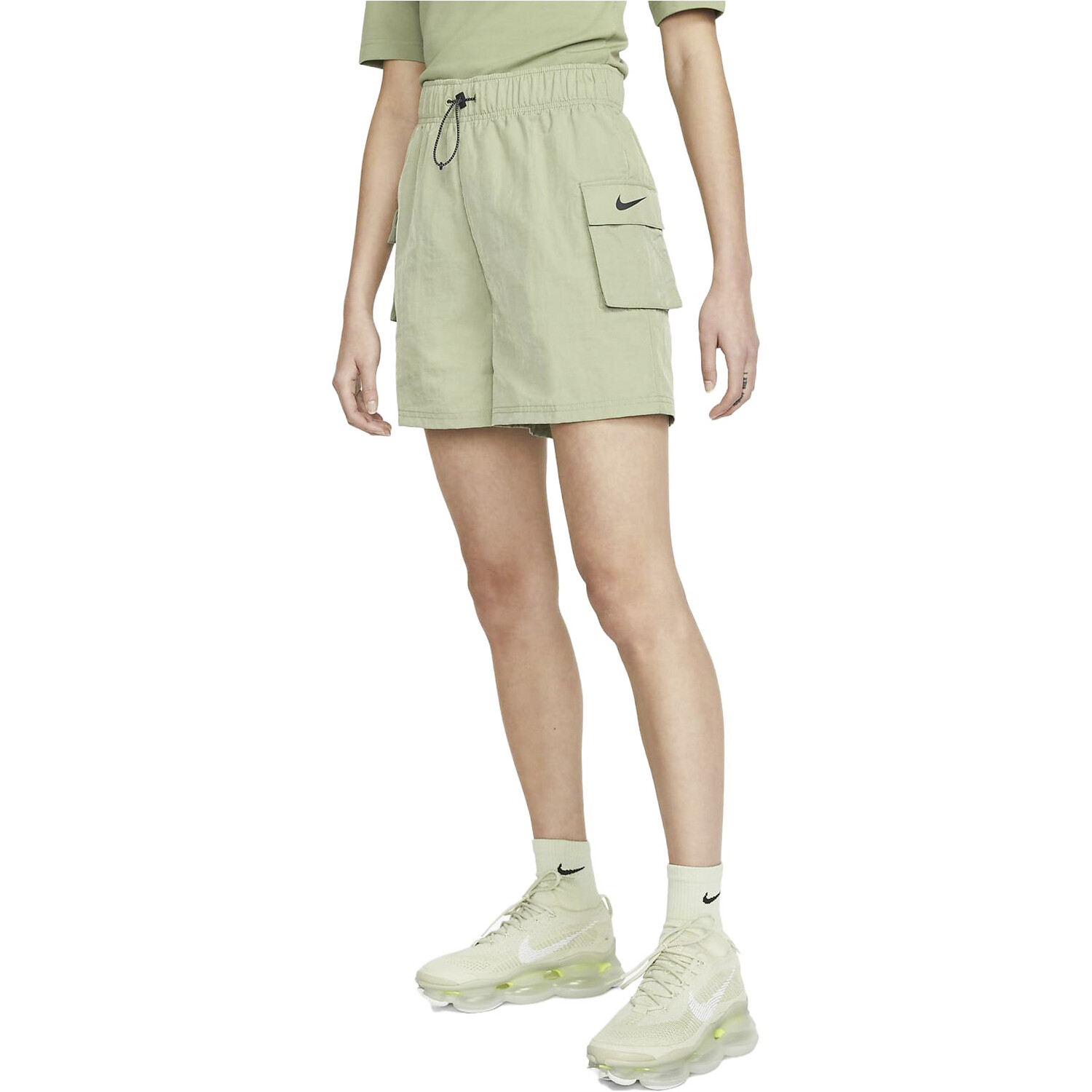 Спортивная одежда Essentials Series Повседневные шорты женские Oil Green/Oil Green Nike — фото 4