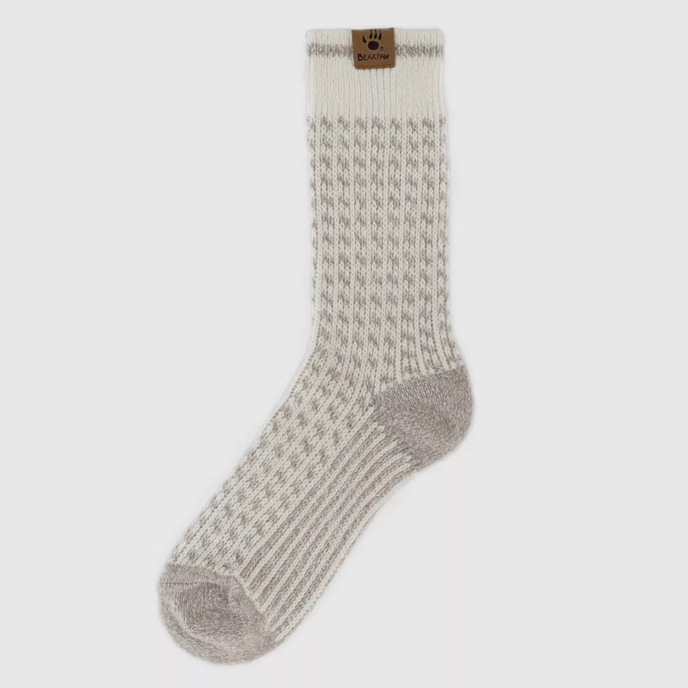 

Носки женские Bearpaw с узором «птичий глаз» Bear Paw, цвет Ivory