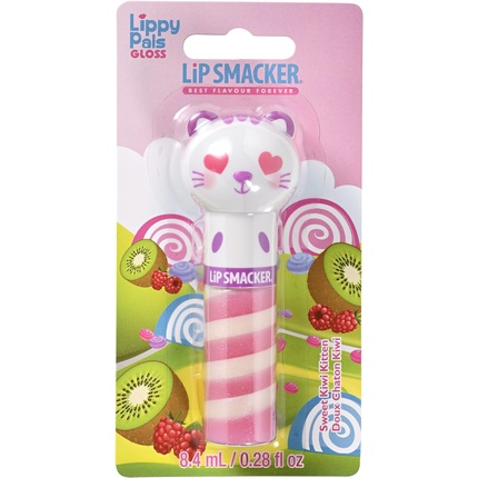 

Lip Smacker Lippy Pal Swirl Gloss Collection Kitten Lip Gloss Kiwi Flavour Girls Animal Figures Sweet Kiwi Gel