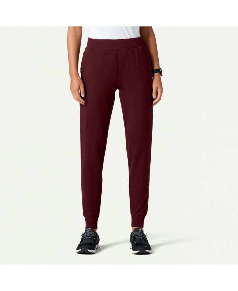 

Женские спортивные брюки Rubi из узких трикотажных тканей с шестью карманами Jaanuu, Burgundy