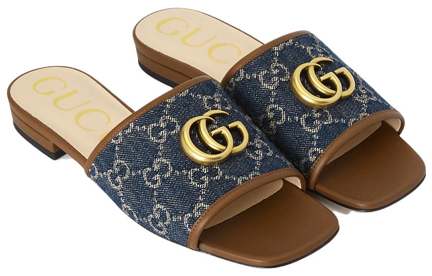Сандалии (WMNS) Gucci GG Denim 647630-2KQ50-4462 — фото 3