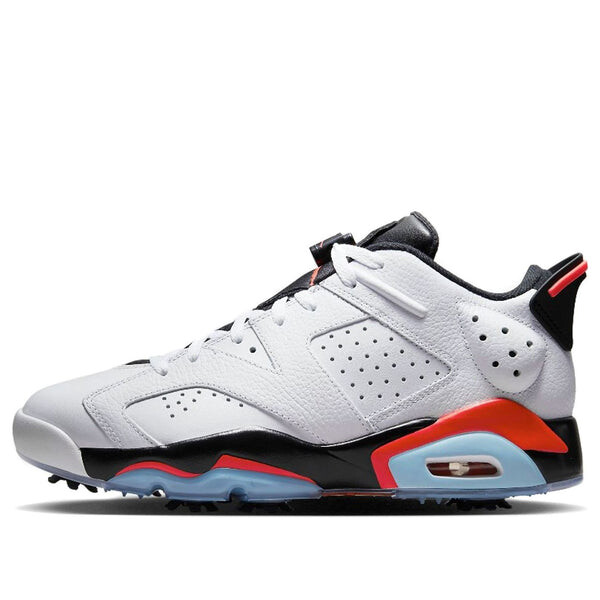 

Кроссовки 6 retro low golf 'white infrared' Air Jordan, белый