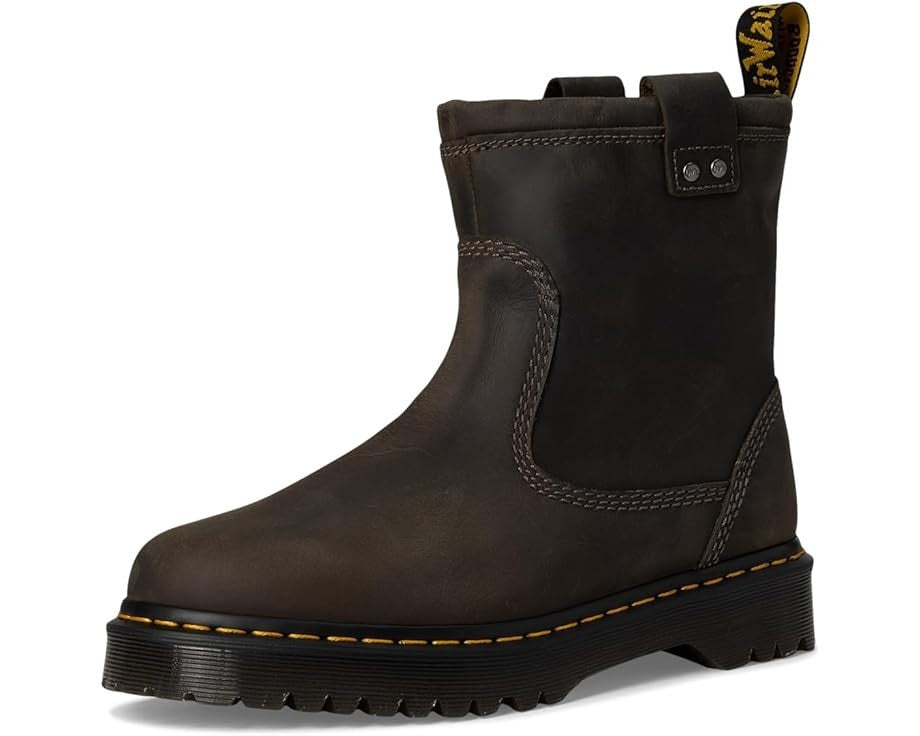 Ботинки мужские Dr. Martens Anistone Lo R31880057 из угольно-серой кожи RHS5540 Dr. Martens, серый — фото 2