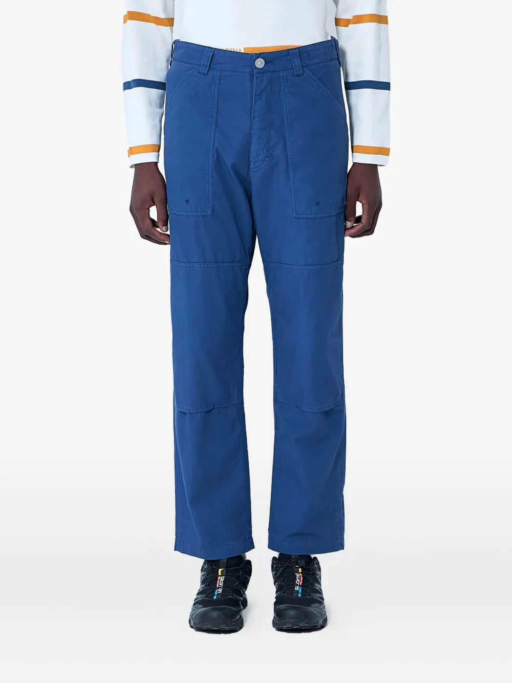 

Брюки чинос с карманами Stone Island, синий