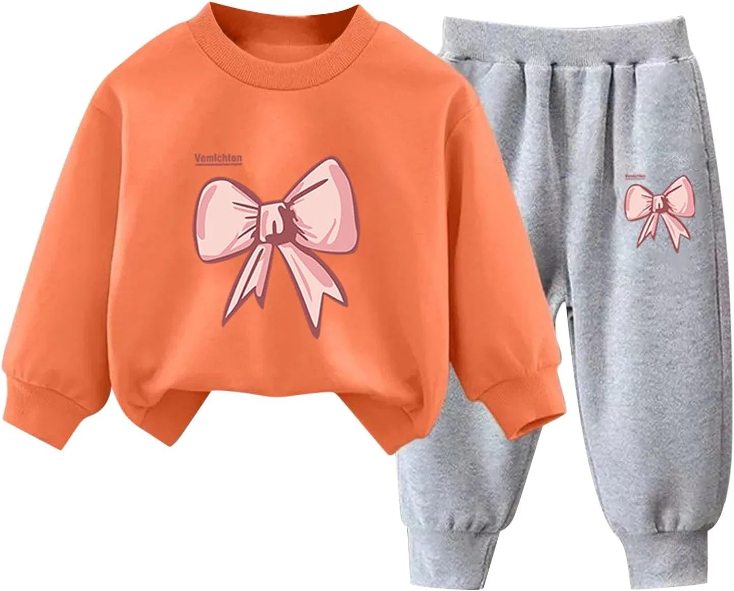 Детский спортивный костюм 2 предмета, Generic, J-752 Burnt Orange Boy Girl