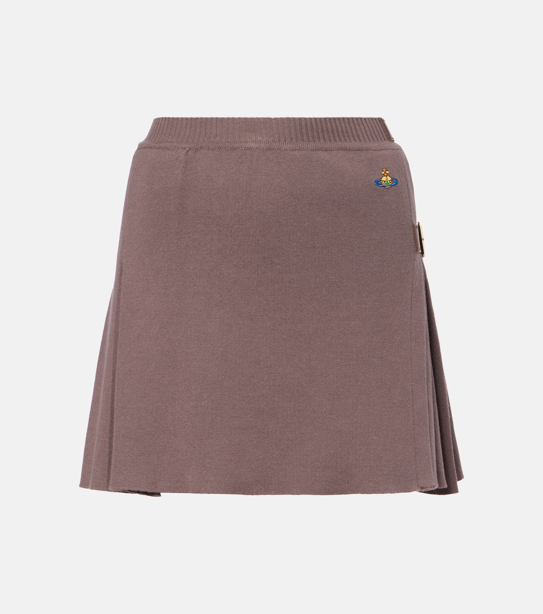 

Юбка-килт из хлопка и кашемира Bea Kilt Vivienne Westwood, Aw25-Truffle