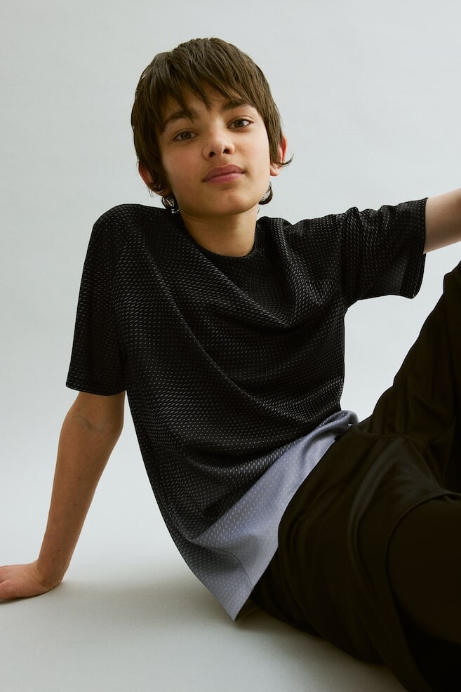 

Спортивная рубашка из материала Drymove H&M, черный