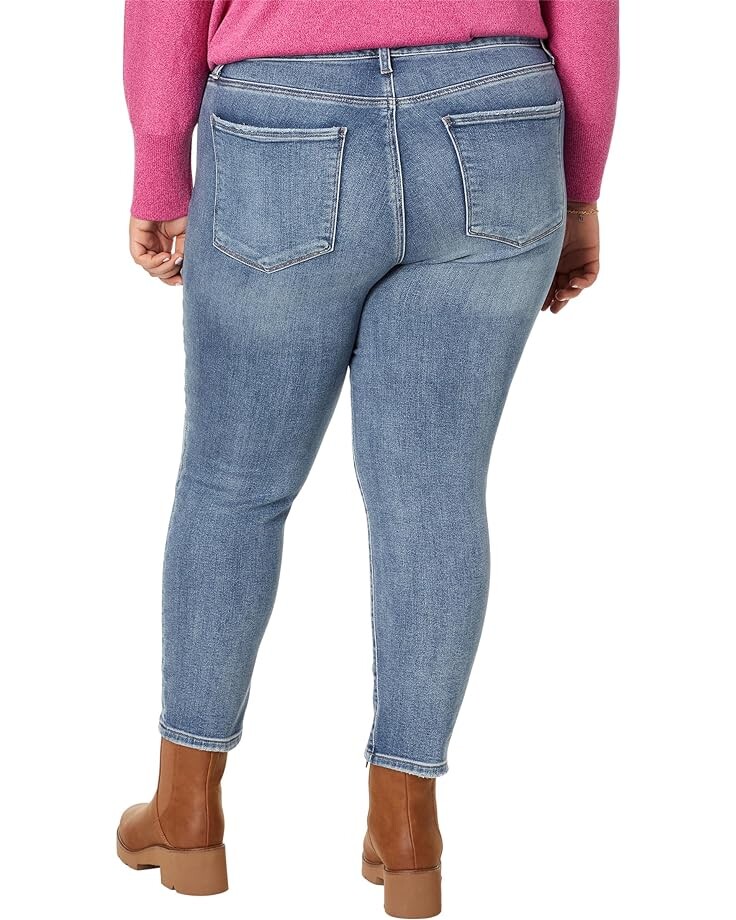 

Джинсы KUT from the Kloth Plus Size Reese High-Rise Fab Ab Ankle Straight Regular Hem in Landed, цвет Landed