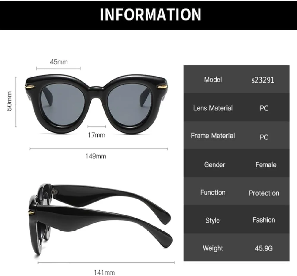

Модные простые овальные солнцезащитные очки с заклепками, стильные солнцезащитные очки для женщин, универсальные солнцезащитные очки, SUN591 Generic, Black Black