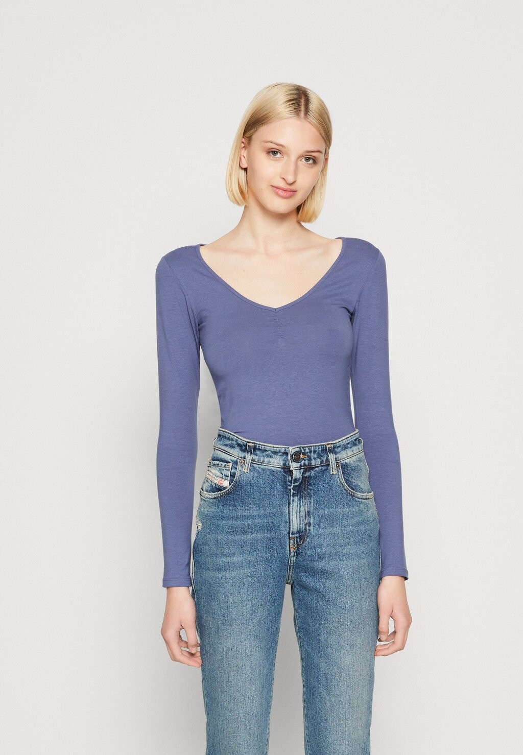 

Рубашка с длинным рукавом Cotton On, темно-синий
