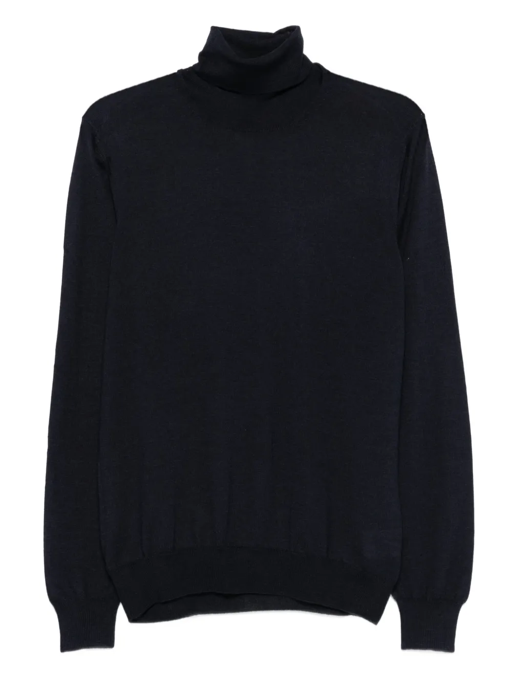 

Шерстяной свитер с высоким воротником Barba, черный