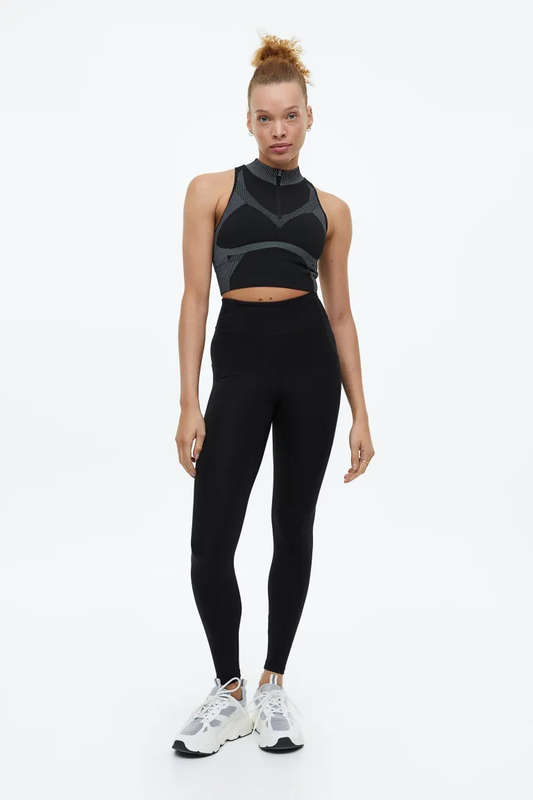 

Спортивные леггинсы с карманами от drymove H&M, черный