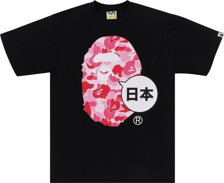 

Футболка BAPE Japan Big Ape Head City 'Black', черный