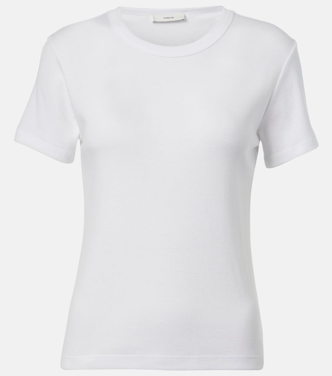 

Укороченная футболка из джерси 90-х Vince, Optic White