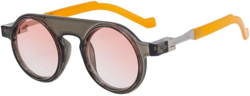 

Ретро круглые солнцезащитные очки для женщин и мужчин, модные мужские солнцезащитные очки для вождения, трендовые модели, защита от ультрафиолета UV400 TKKTLLT, Grey Pink