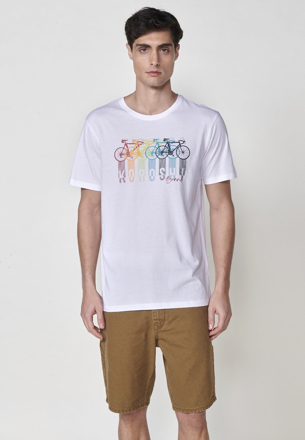

Футболка с принтом SHORT-SLEEVED Koroshi, белый