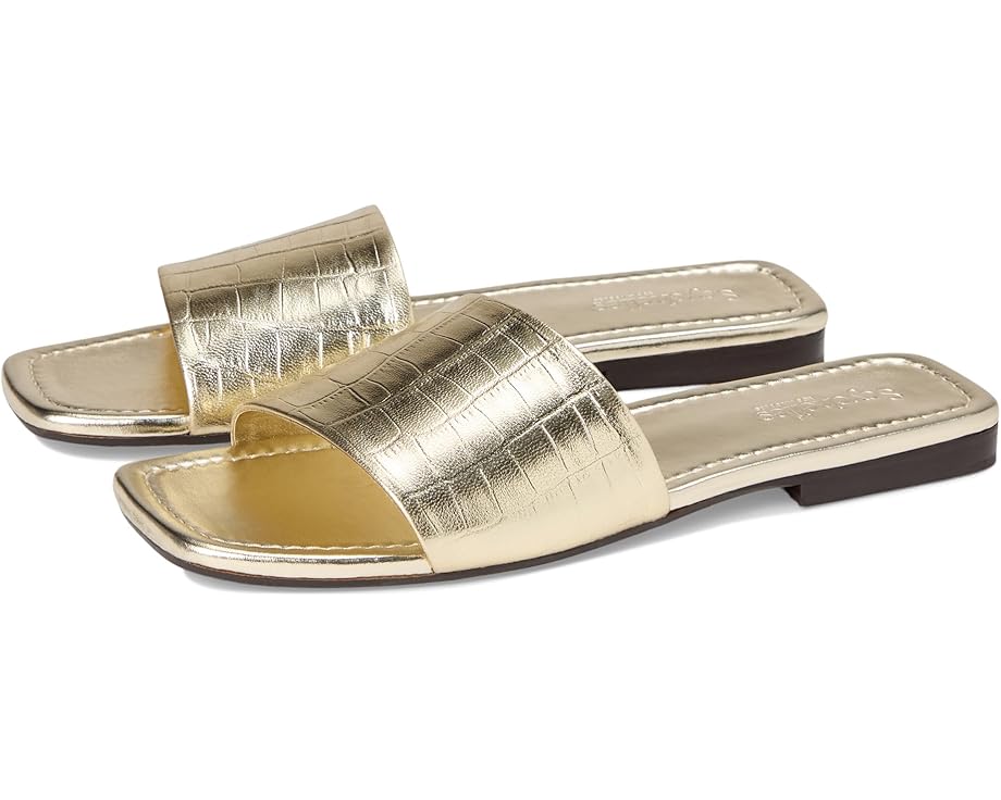 Сандалии Seychelles Paris Croco Leather Slide, золотой