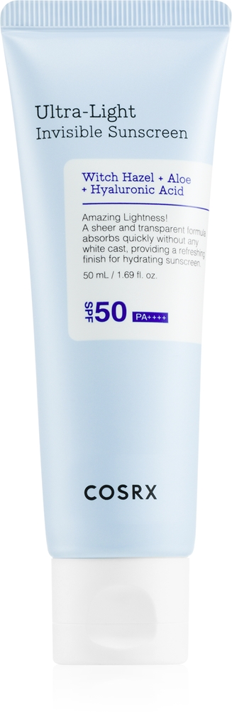 

Ультралегкий невидимый солнцезащитный крем с ультралегкой текстурой, солнцезащитный крем для лица и тела SPF 50+ Cosrx, 50 мл